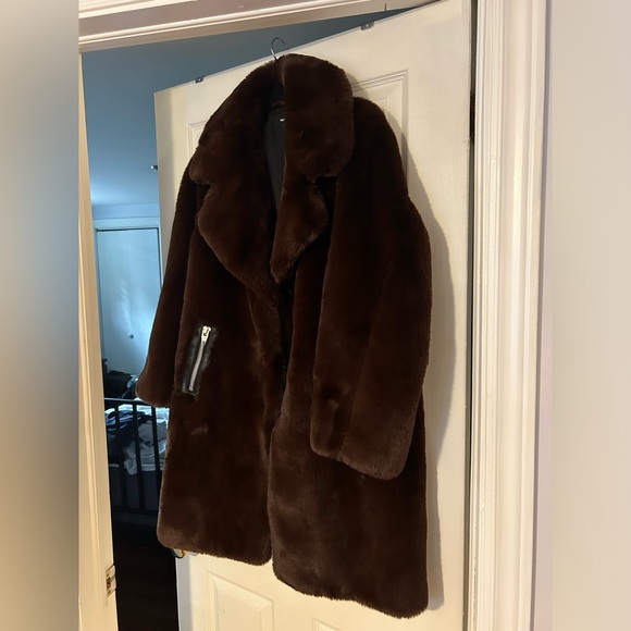 The Kooples (faux) fur coat Brand New with tags! - Picture 2 of 10